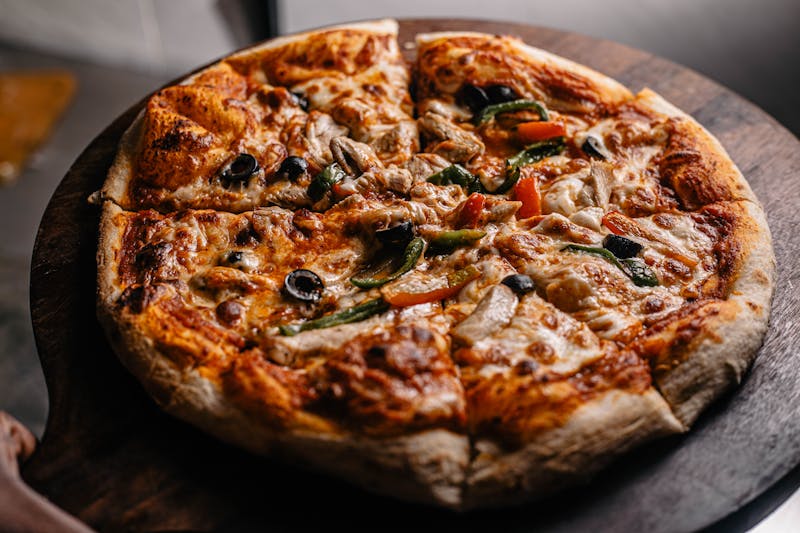 Fresh pizza for catering